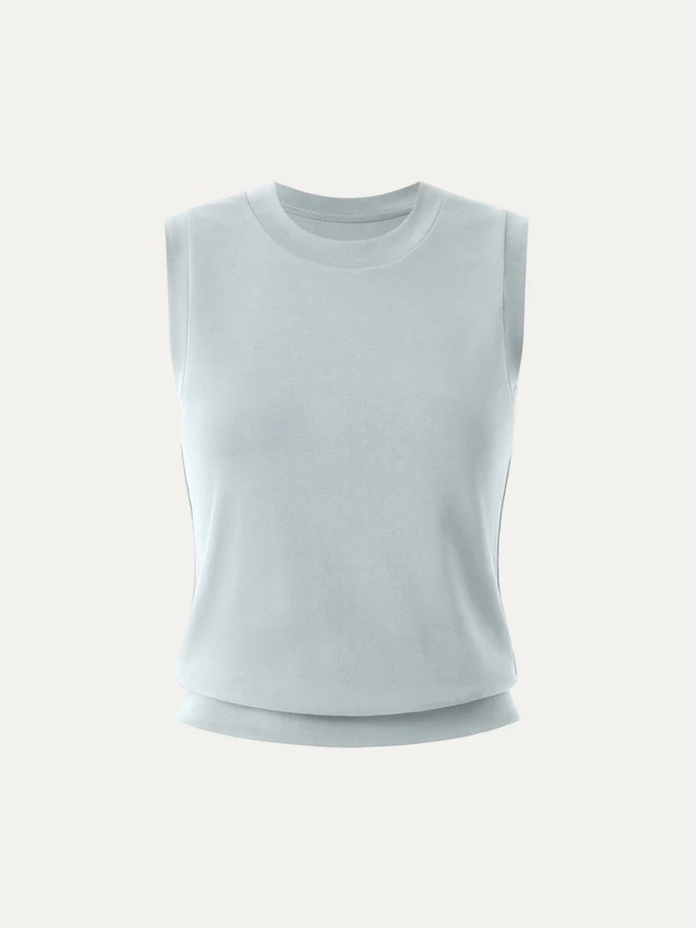 OGL Sandwashed Crew Neck Sleeveless Top – Smoke Blue – NWT - Picture 2 of 6